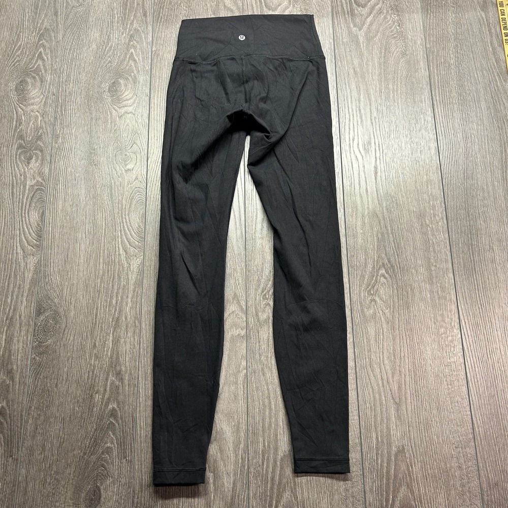 Lululemon Womens High Rise Full Length Leggings Black Size 4 Yoga Gym Pants